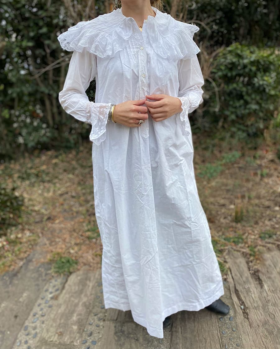 フランスアンティークナイトドレスヨーロッパアンティークワンピース