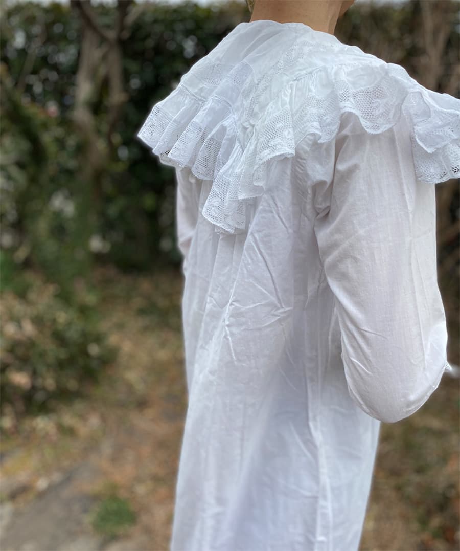 フランスアンティークナイトドレスヨーロッパアンティークワンピース