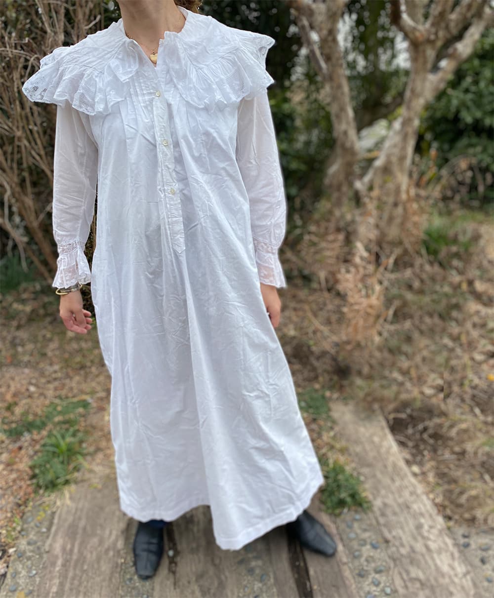 フランスアンティークナイトドレスヨーロッパアンティークワンピース