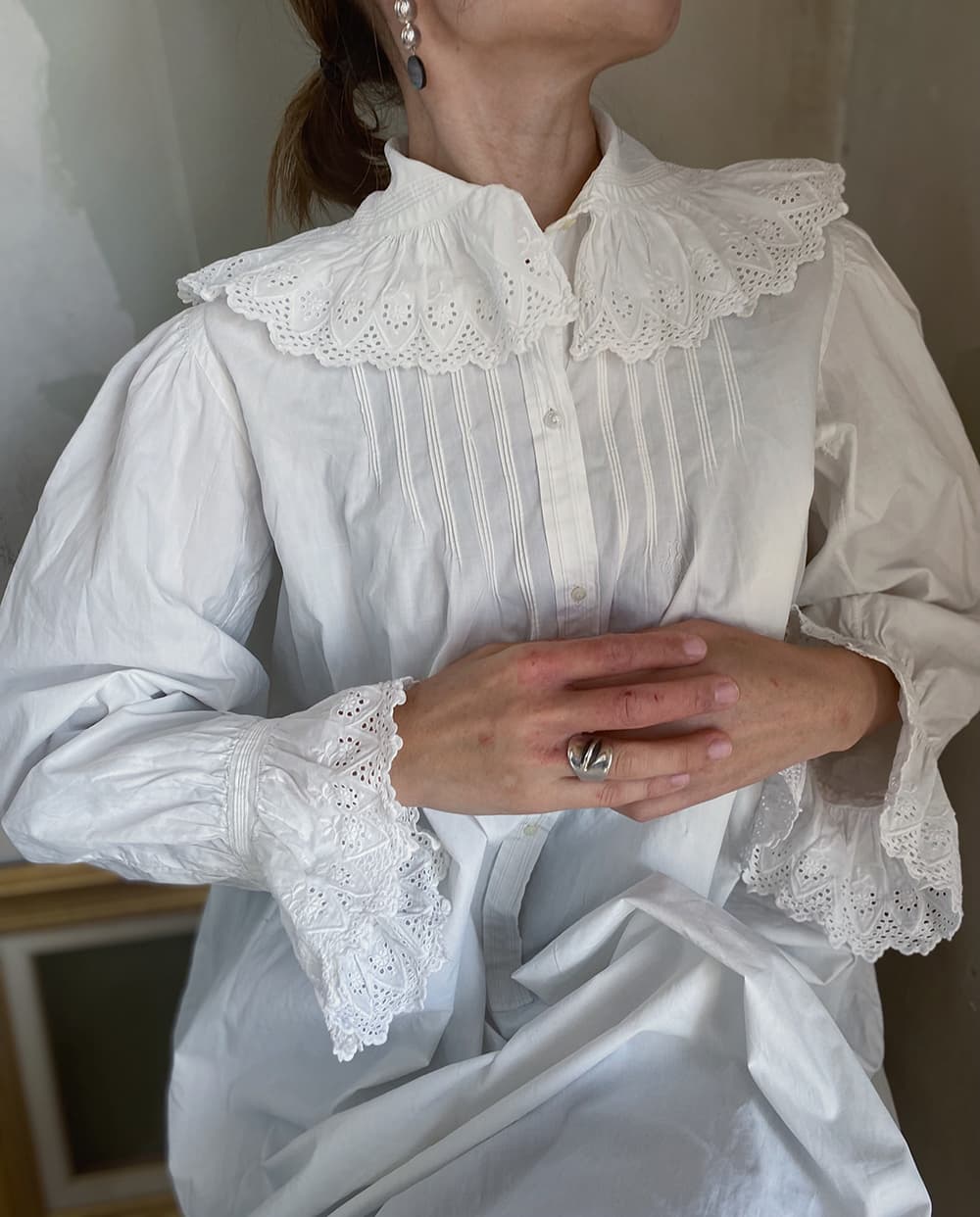 フランスアンティークナイトドレスヨーロッパアンティークワンピース