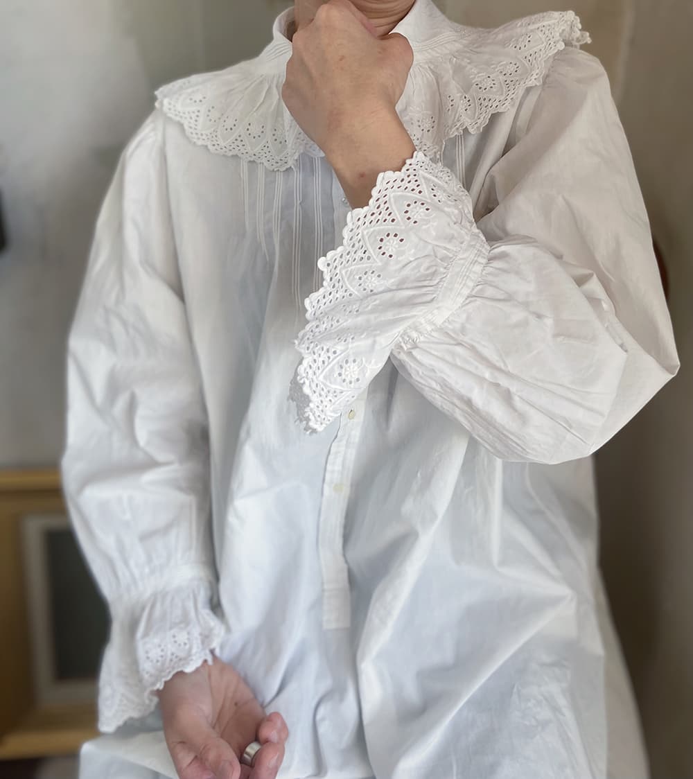 フランスアンティークナイトドレスヨーロッパアンティークワンピース