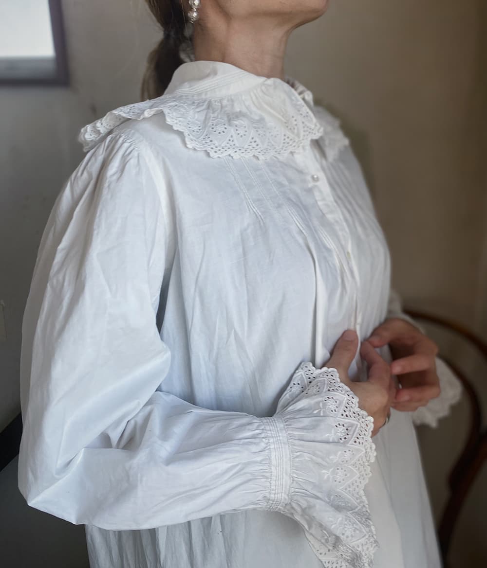 フランスアンティークナイトドレスヨーロッパアンティークワンピース