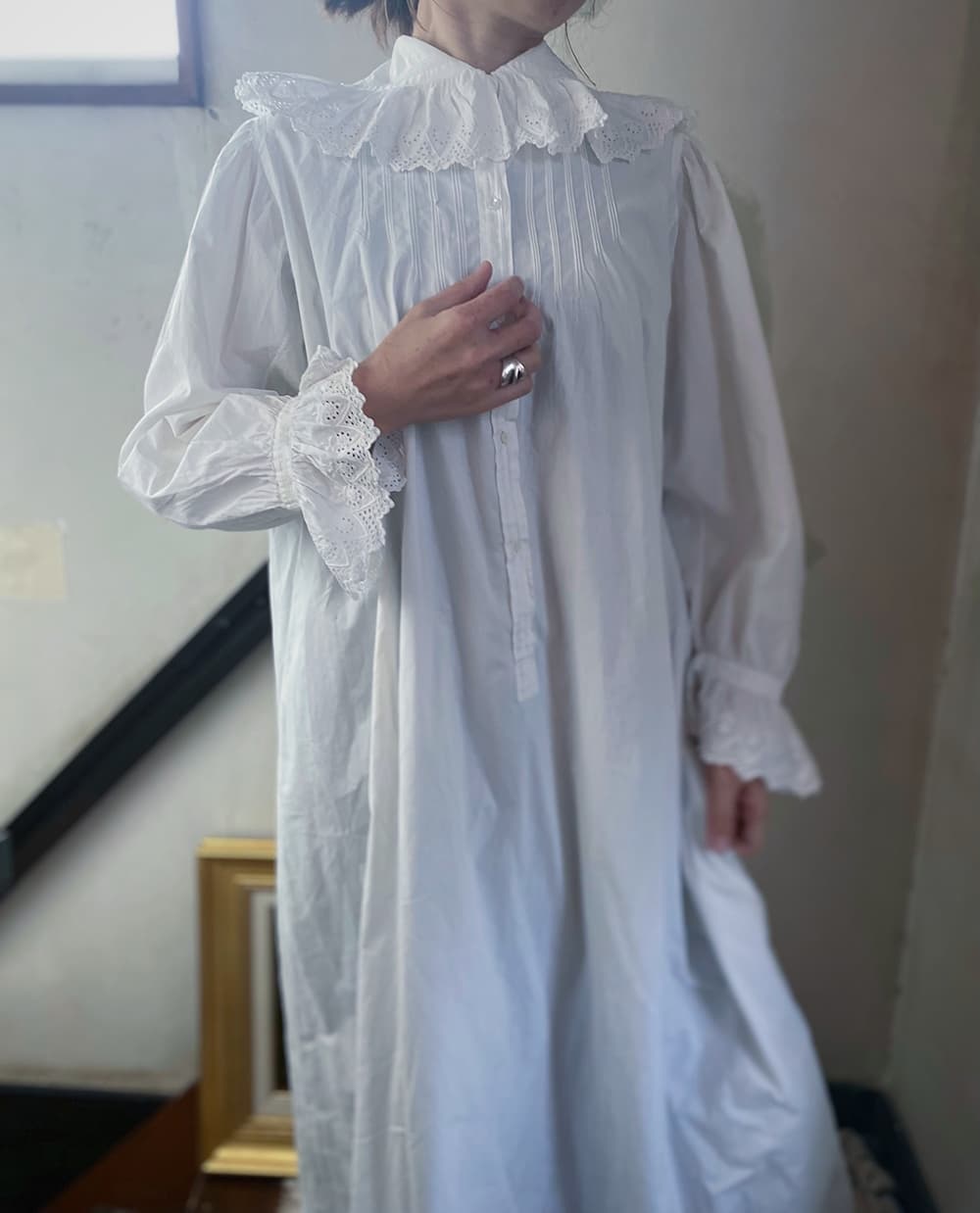 フランスアンティークナイトドレスヨーロッパアンティークワンピース