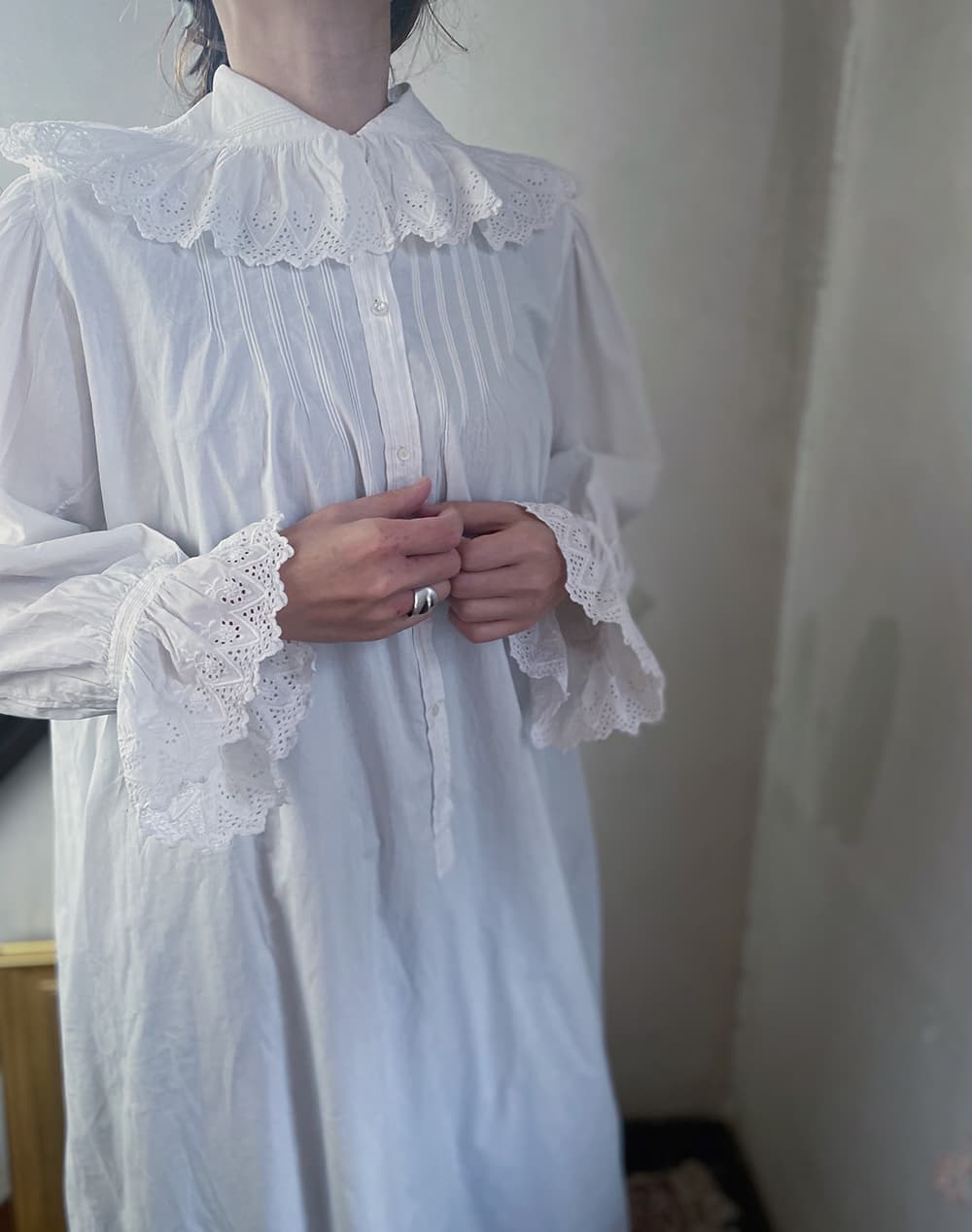 フランスアンティークナイトドレスヨーロッパアンティークワンピース