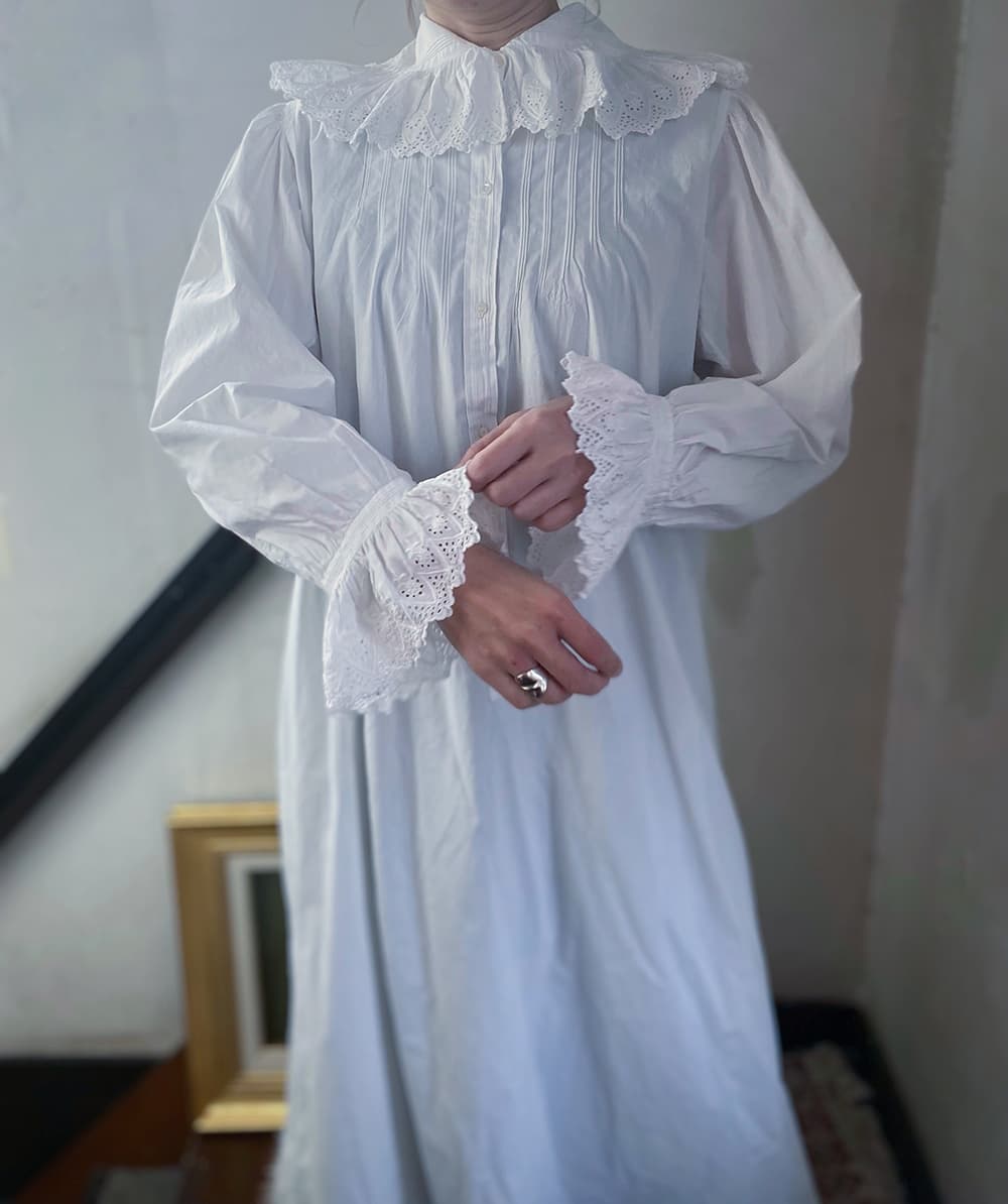 フランスアンティークナイトドレスヨーロッパアンティークワンピース