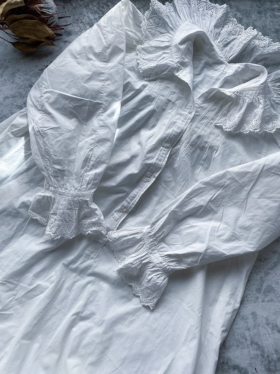 フランスアンティークナイトドレスヨーロッパアンティークワンピース