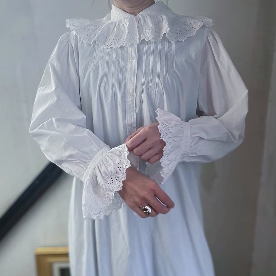 フランスアンティークワンピースナイトドレス