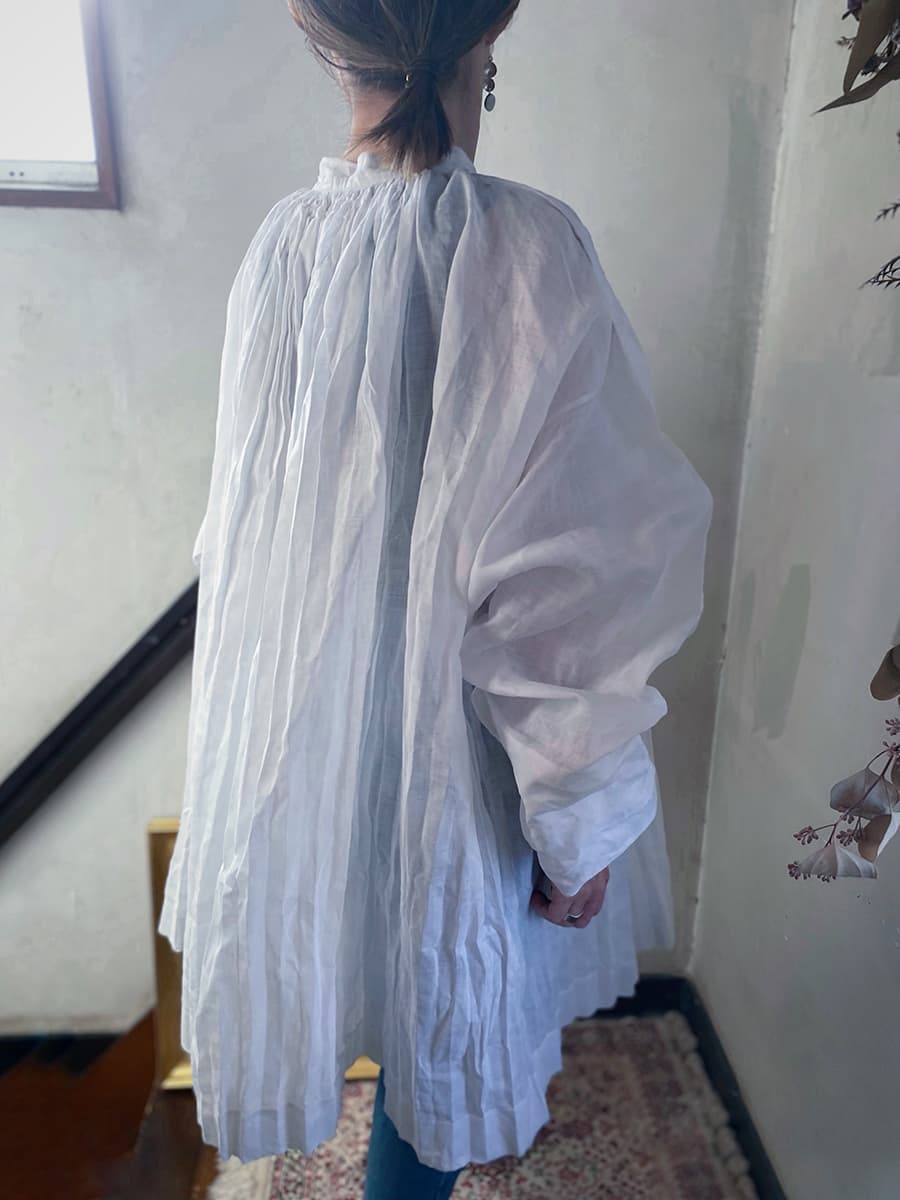 フランスアンティークチャーチスモックヴィンテージ チャーチドレスchurchsmock