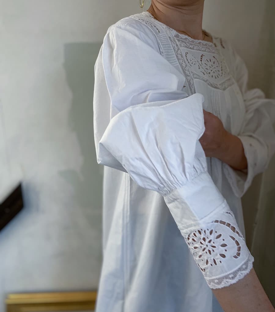 フランスアンティークナイトドレスヨーロッパアンティークワンピース