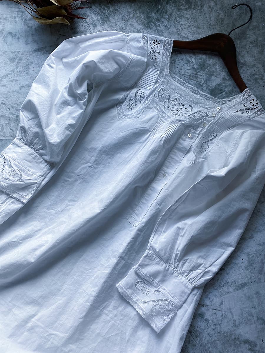 フランスアンティークナイトドレスヨーロッパアンティークワンピース