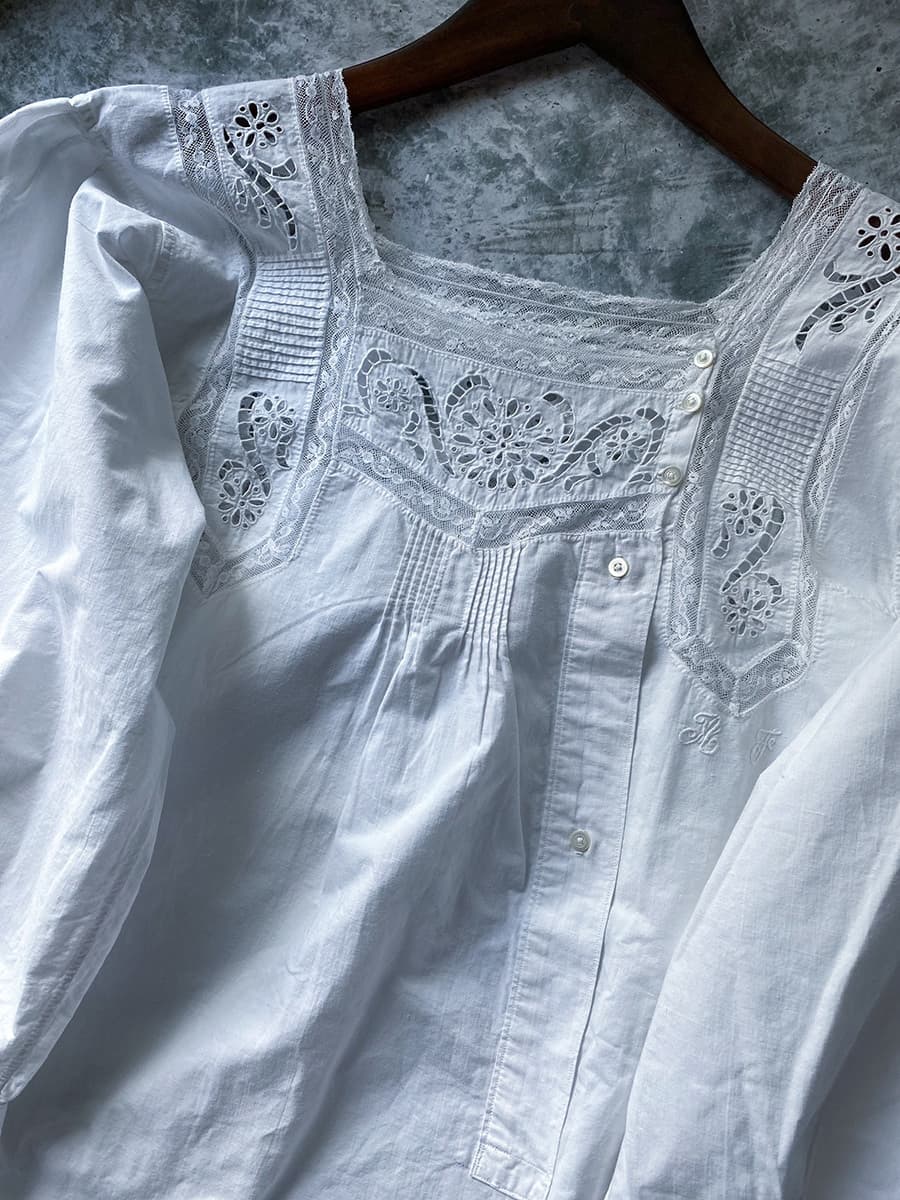 フランスアンティークナイトドレスヨーロッパアンティークワンピース