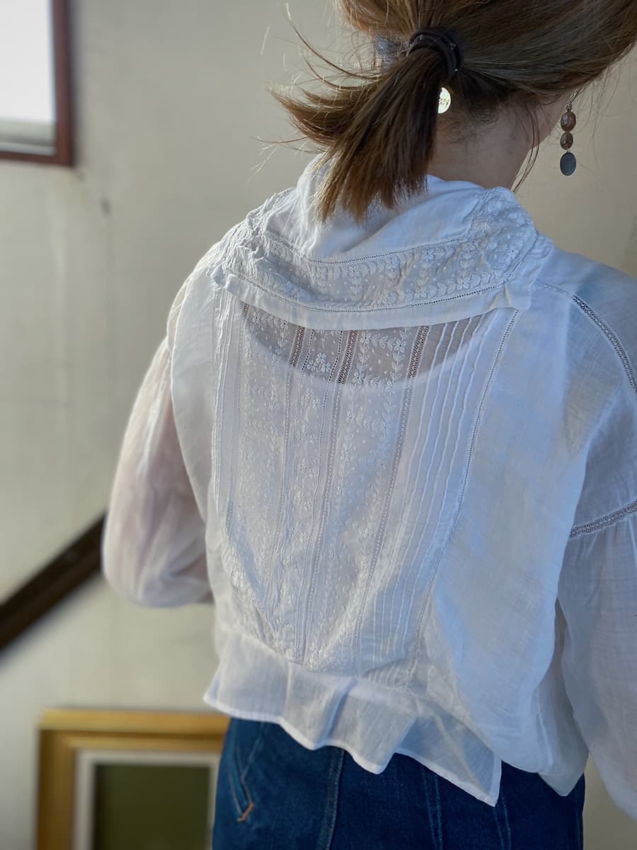 アンティークセーラーカラーブラウスAntiquesailorcollarblouse
