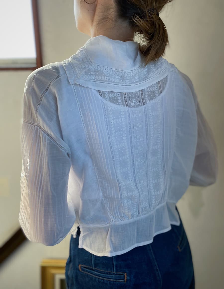 アンティークセーラーカラーブラウスAntiquesailorcollarblouse