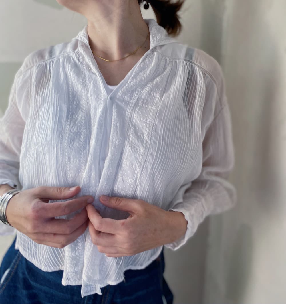 アンティークセーラーカラーブラウスAntiquesailorcollarblouse