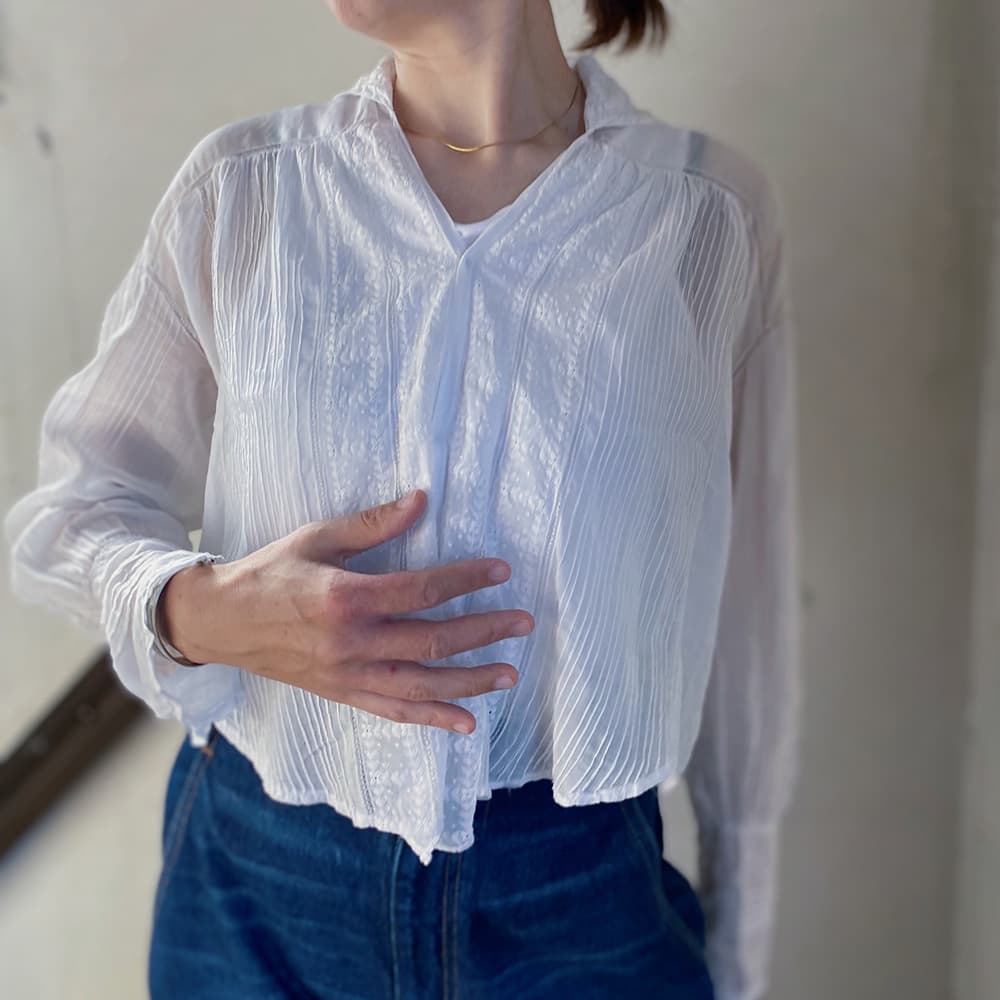 アンティークセーラーカラーブラウスAntiquesailorcollarblouse