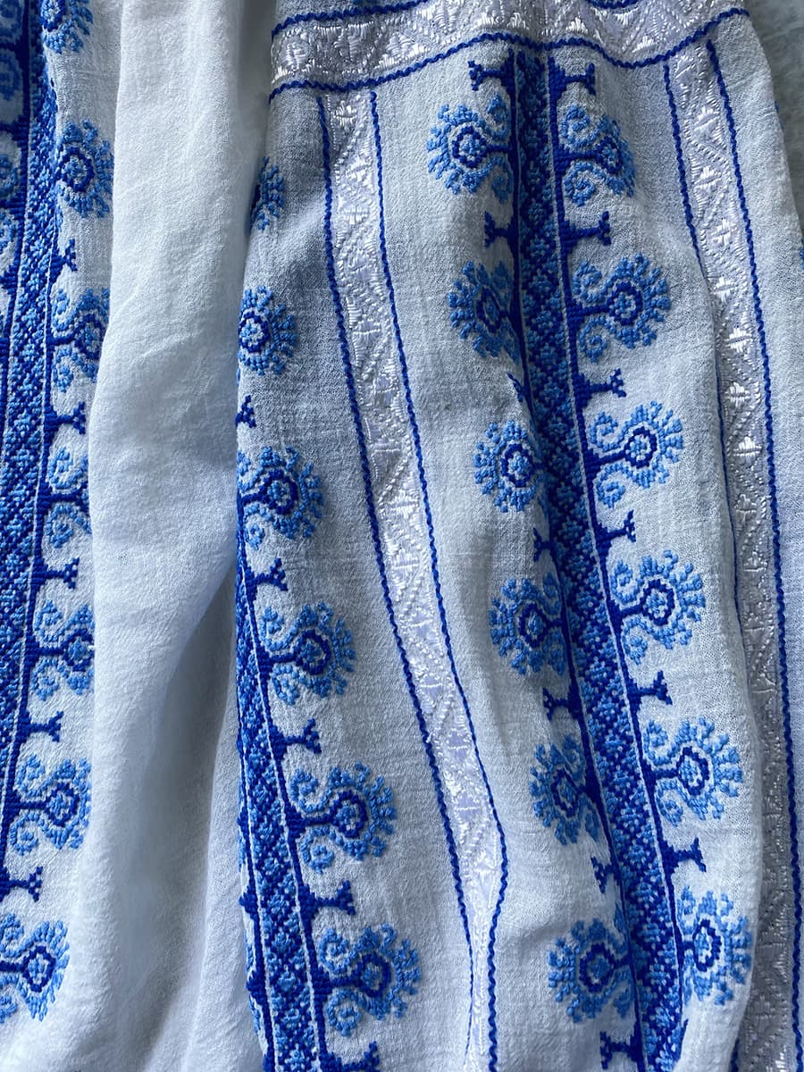 ヴィンテージルーマニア刺繍ブラウスantqueromanianembroideryblouse