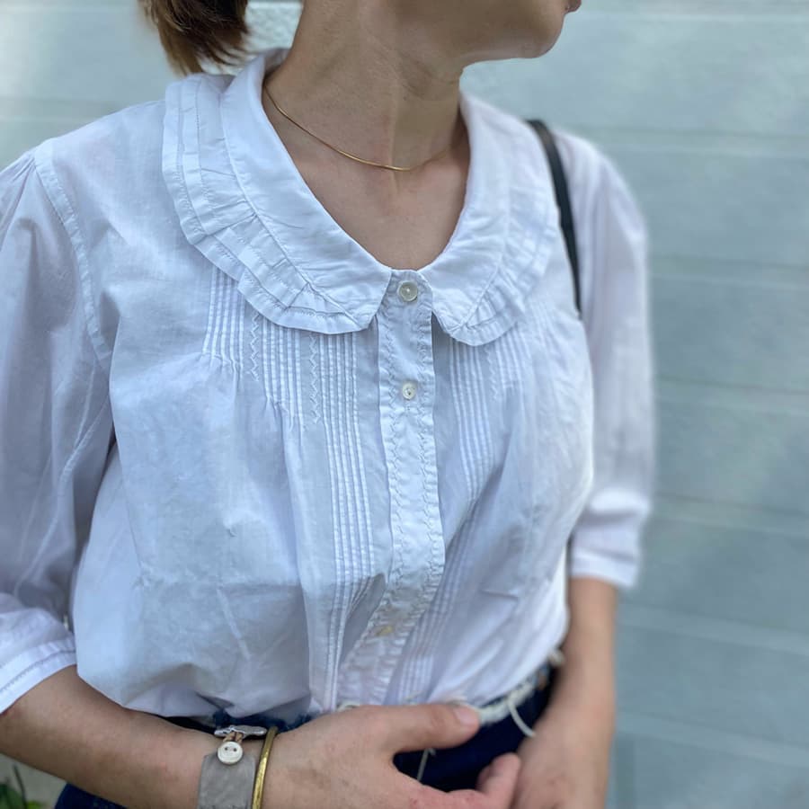 フランスアンティークブラウス