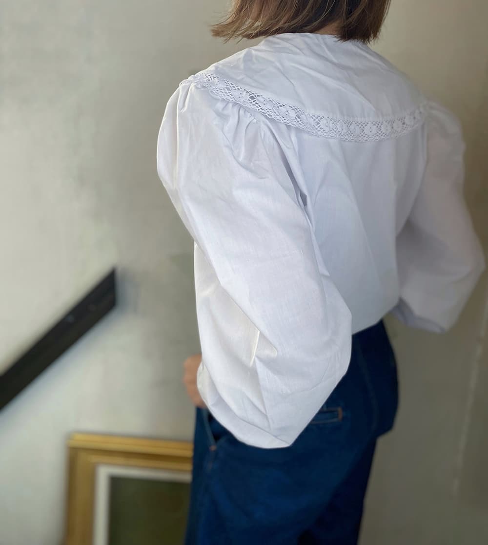 アンティークセーラーカラーブラウスAntiquesailorcollarblouse