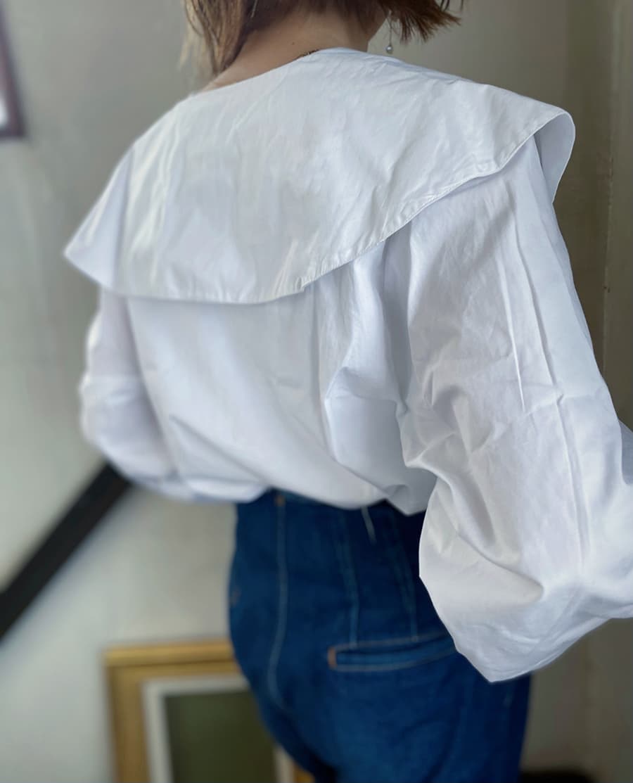 アンティークセーラーカラーブラウスAntiquesailorcollarblouse