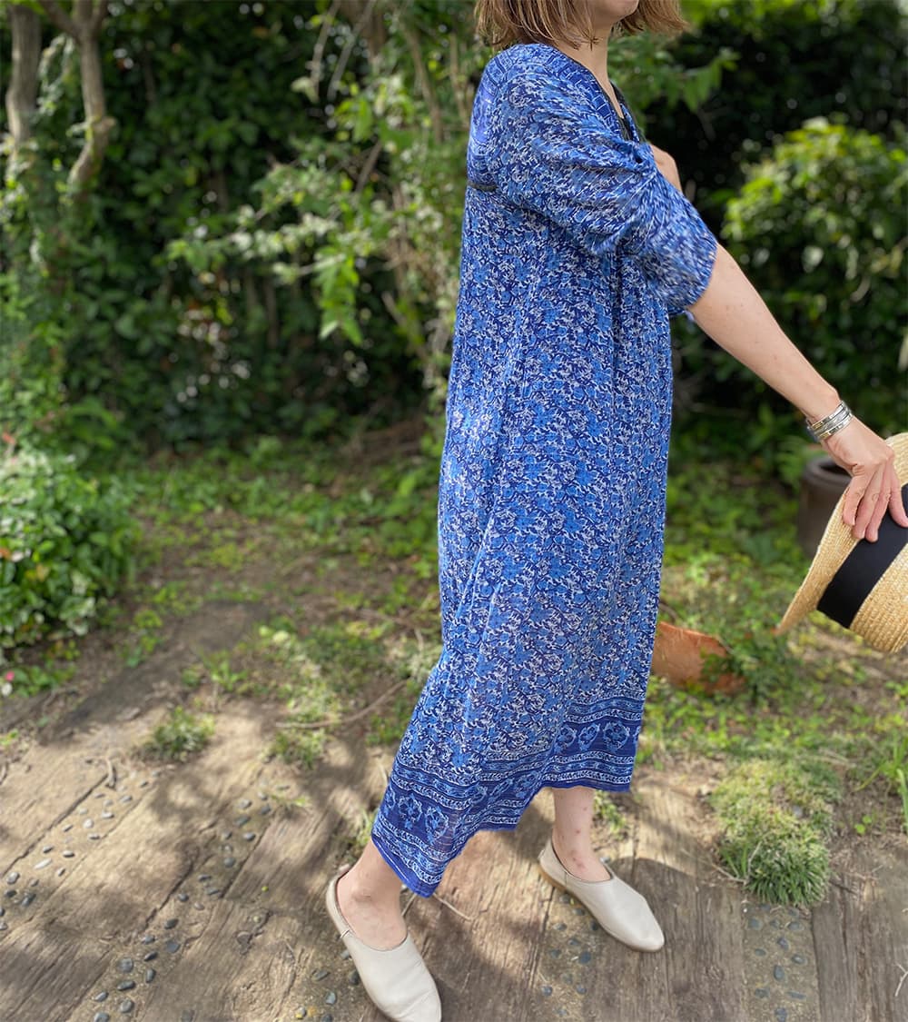 ヴィンテージインド綿ワンピースvintageindiancottondress