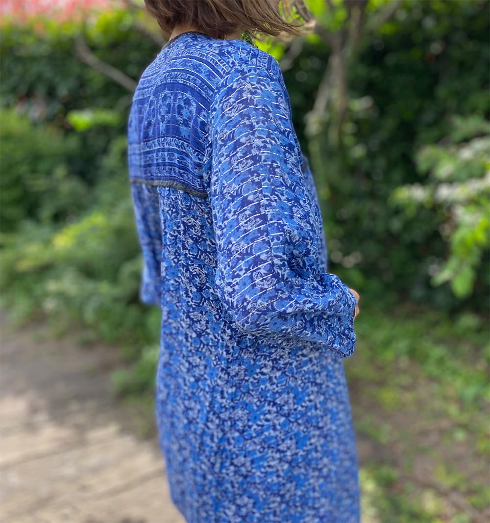 ヴィンテージインド綿ワンピースvintageindiancottondress