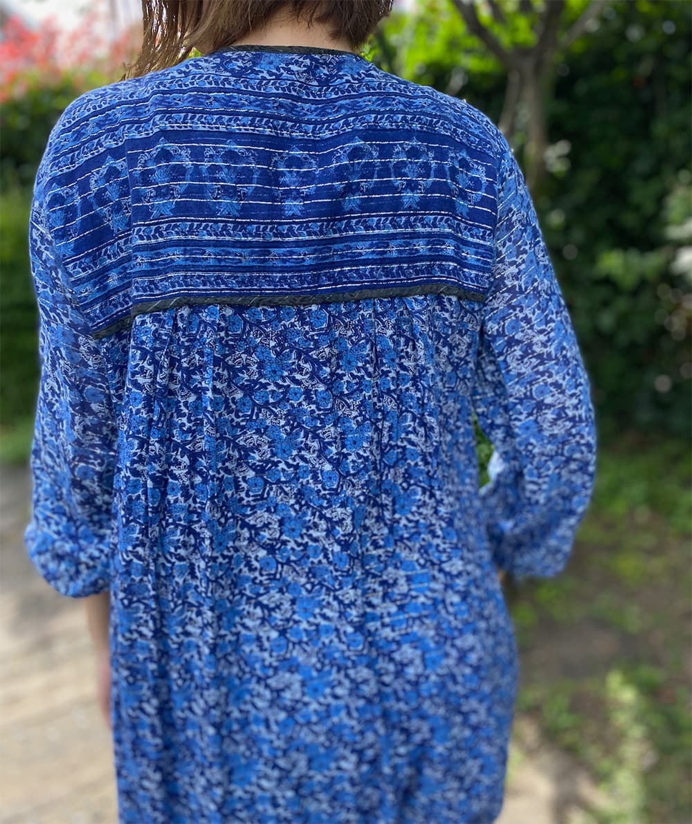 ヴィンテージインド綿ワンピースvintageindiancottondress