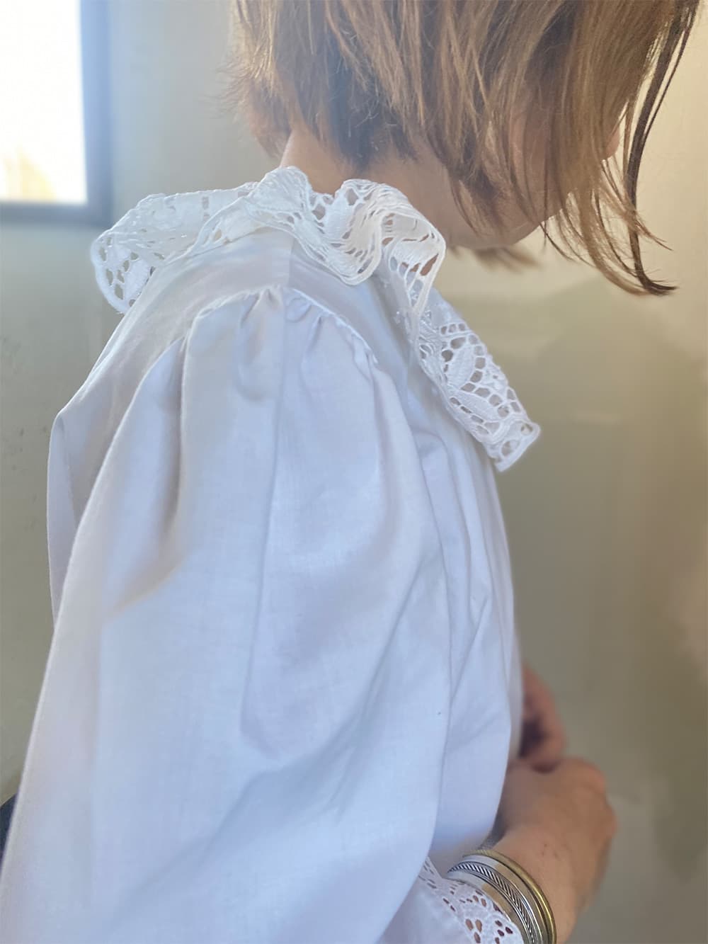 オーストリアヴィンテージレースブラウスアンティークブラウス