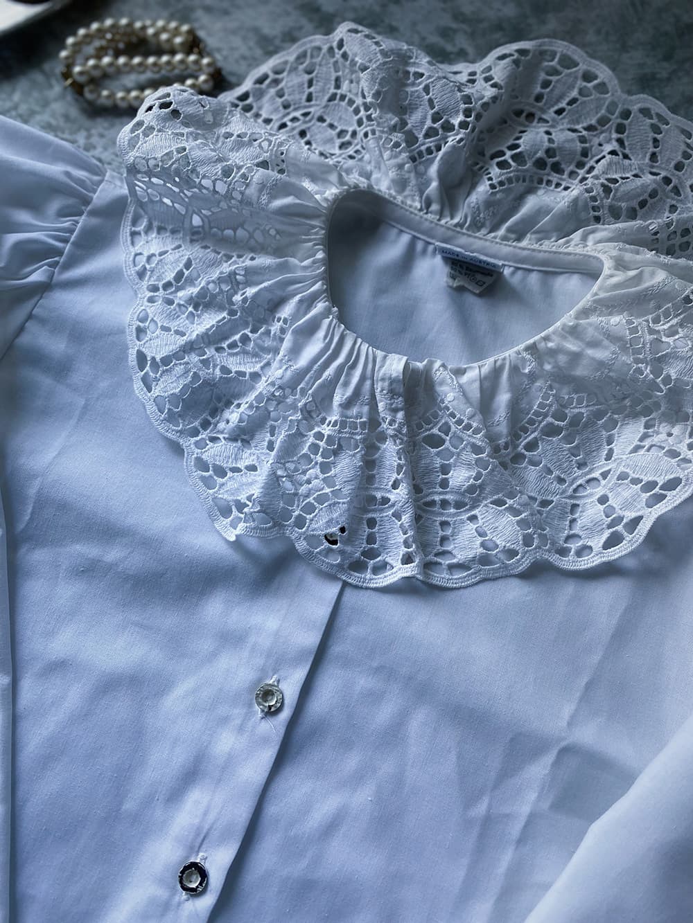 オーストリアヴィンテージレースブラウスアンティークブラウス