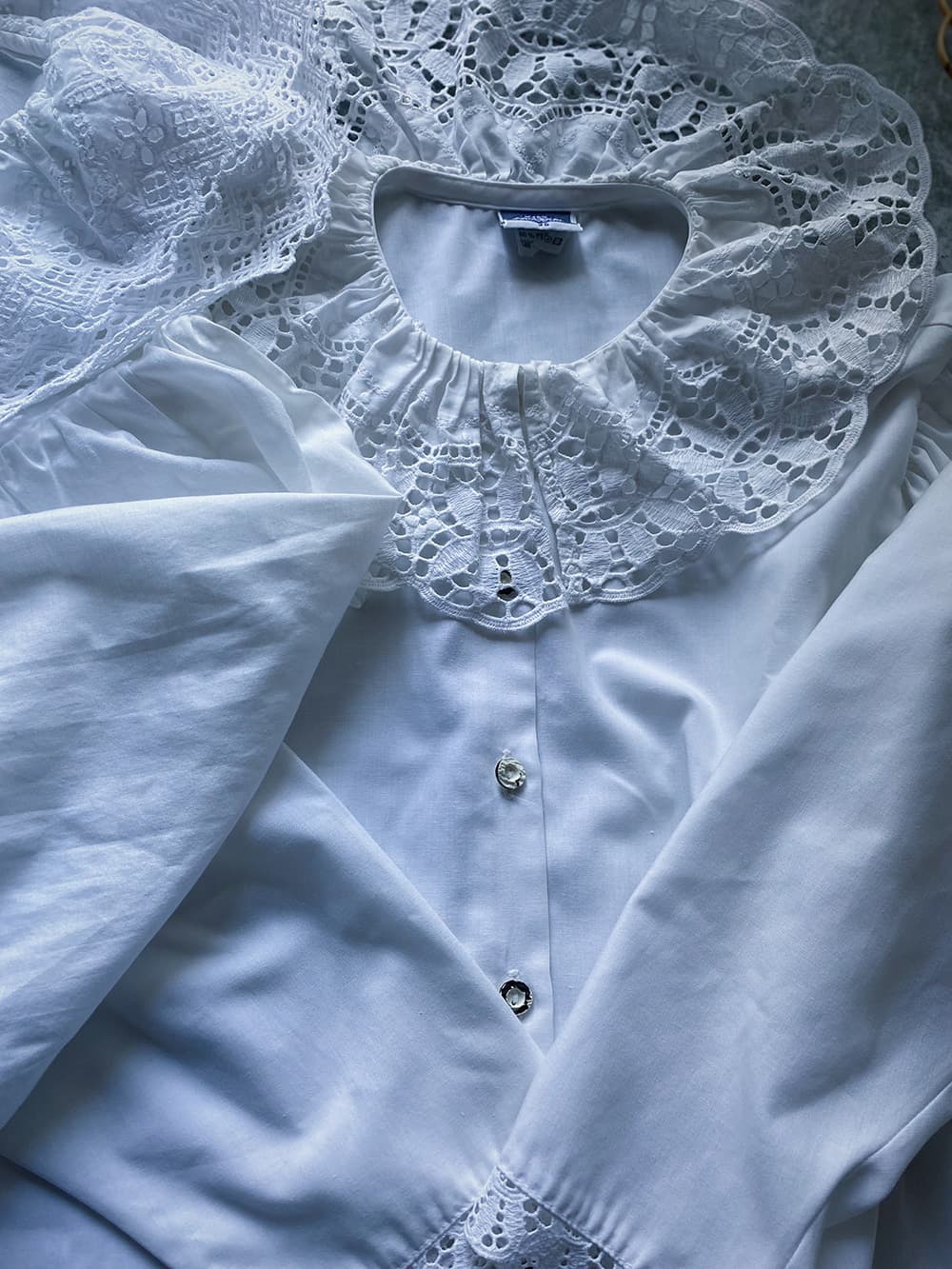 オーストリアヴィンテージレースブラウスアンティークブラウス