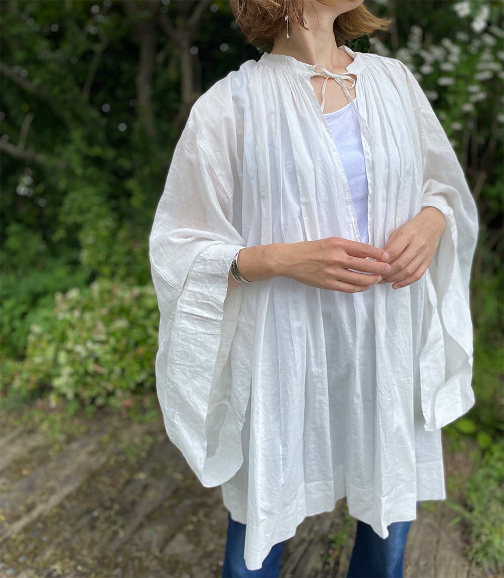 フランスアンティークチャーチスモックヴィンテージ チャーチドレスchurchsmock