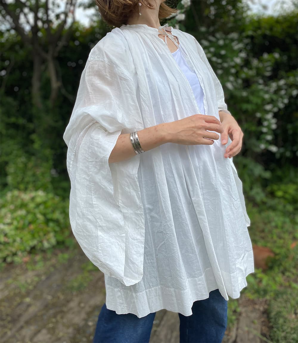 フランスアンティークチャーチスモックヴィンテージ チャーチドレスchurchsmock