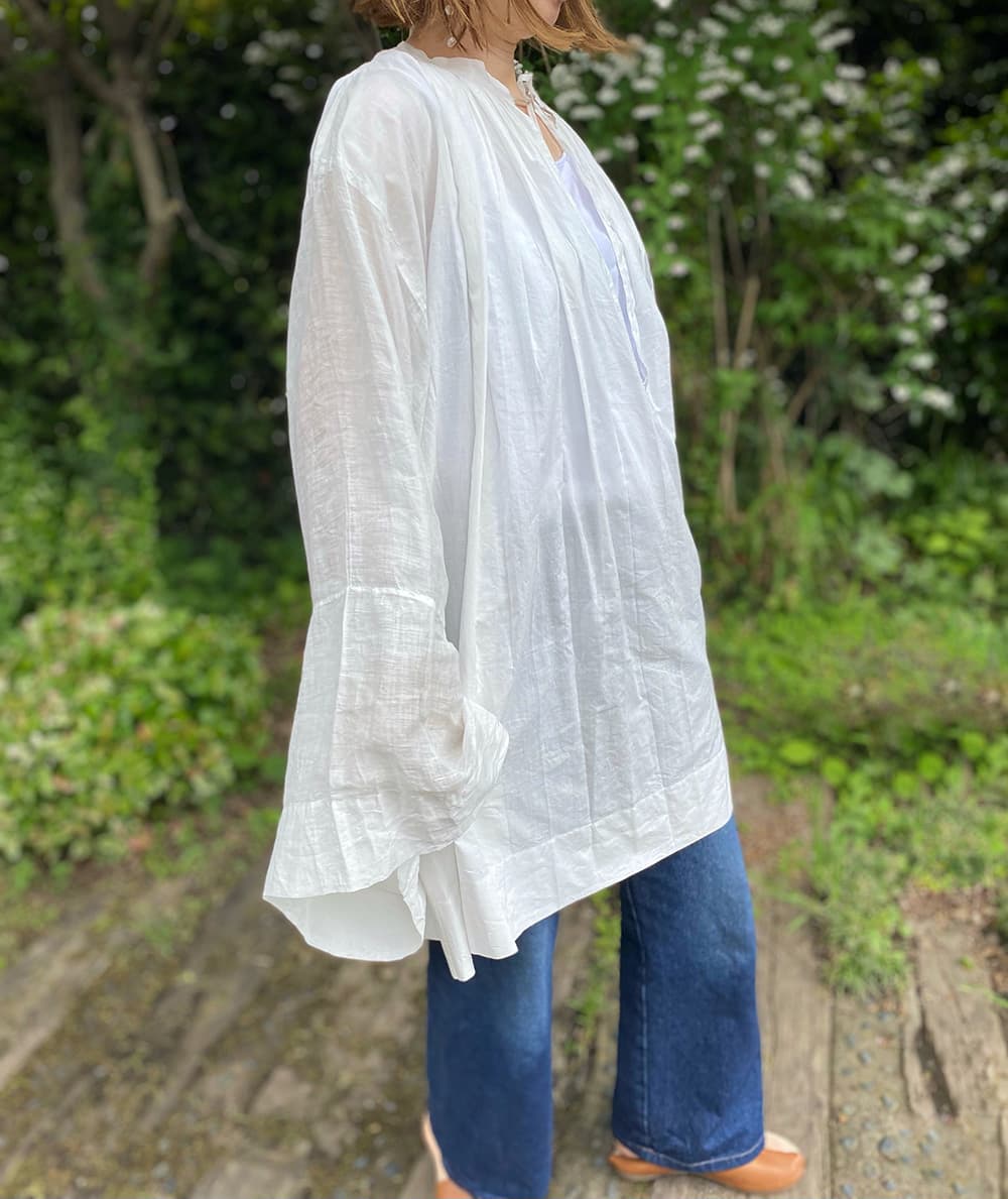 フランスアンティークチャーチスモックヴィンテージ チャーチドレスchurchsmock