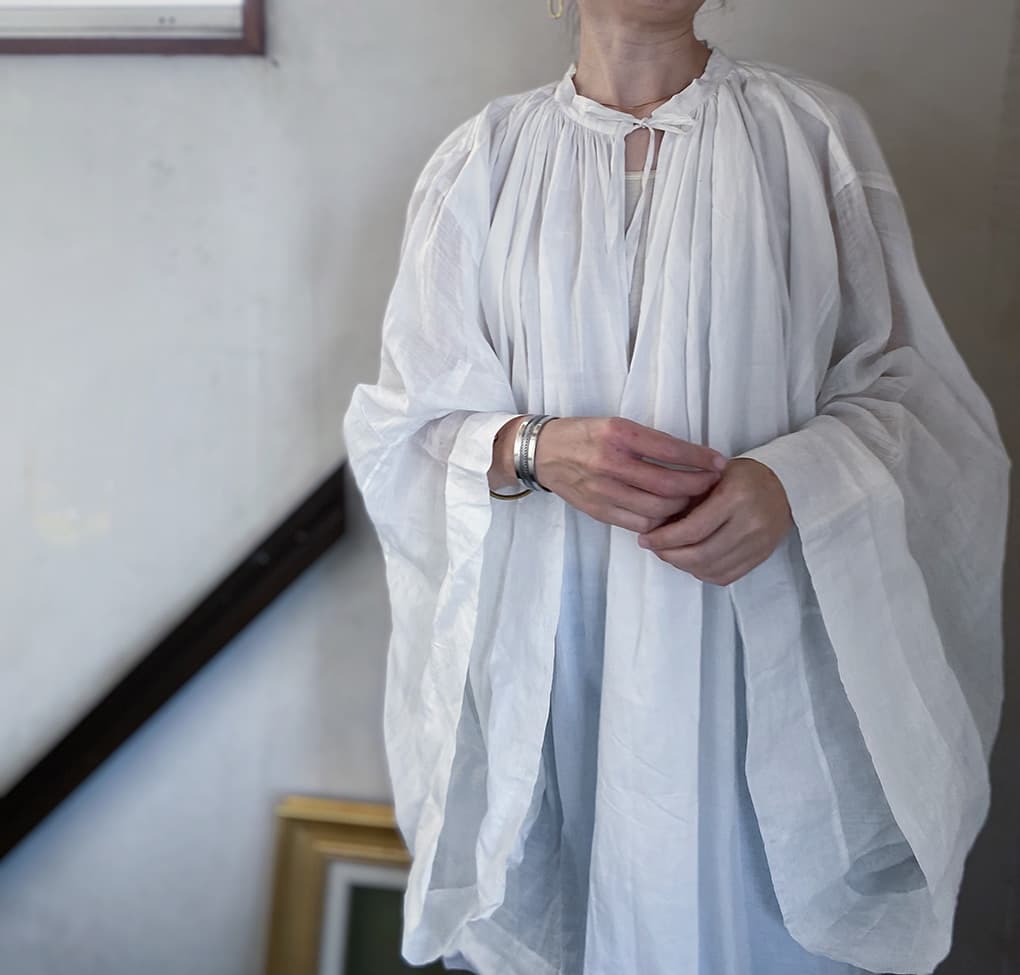 フランスアンティークチャーチスモックヴィンテージ チャーチドレスchurchsmock