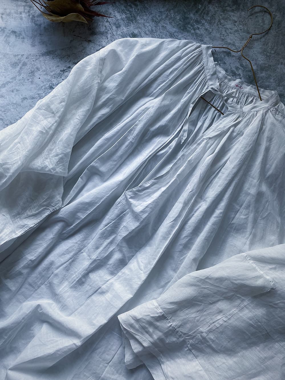 フランスアンティークチャーチスモックヴィンテージ チャーチドレスchurchsmock