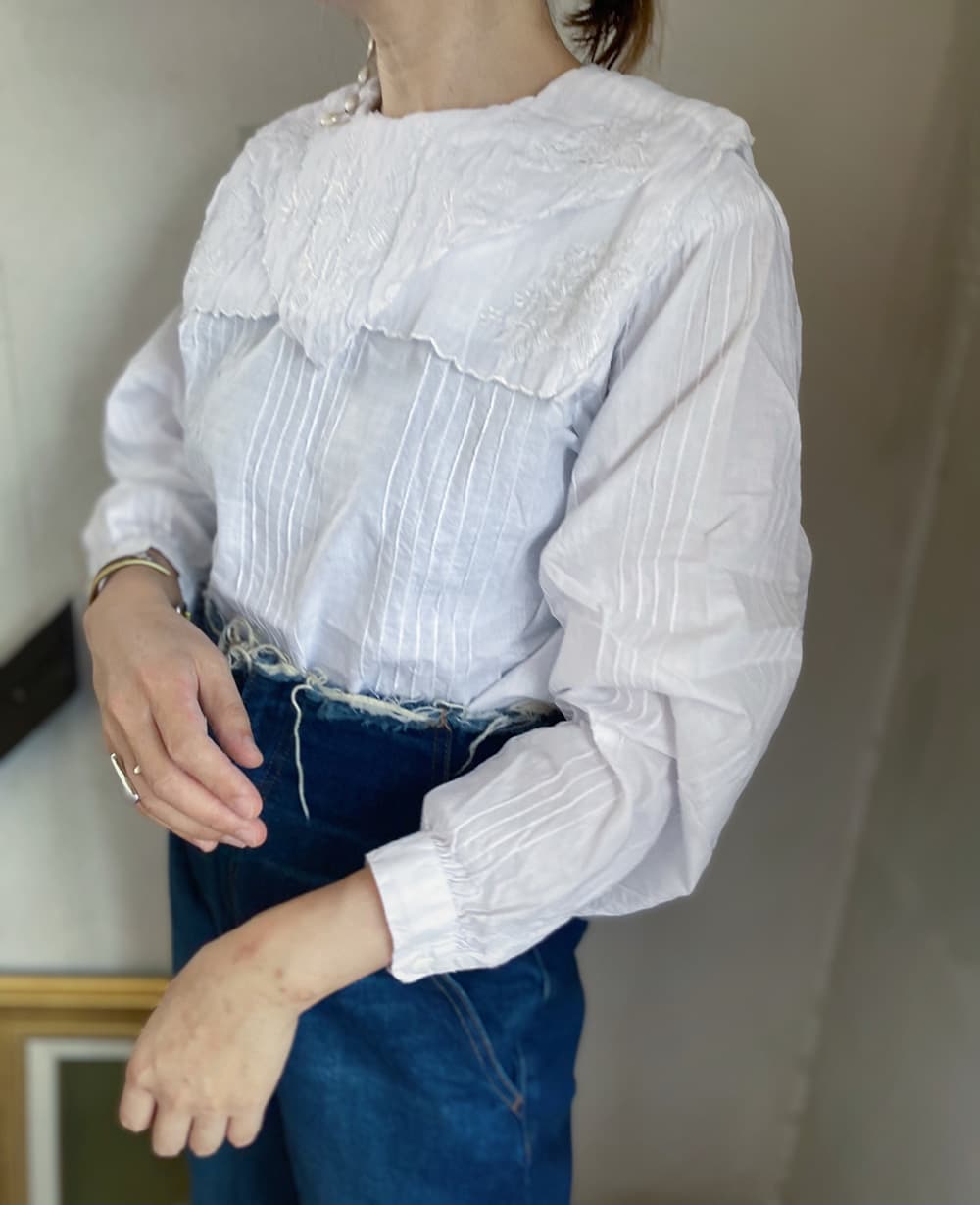 ヴィンテージセーラーカラーブラウスvintageblouse