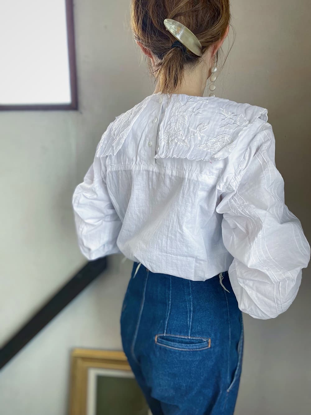 ヴィンテージセーラーカラーブラウスvintageblouse