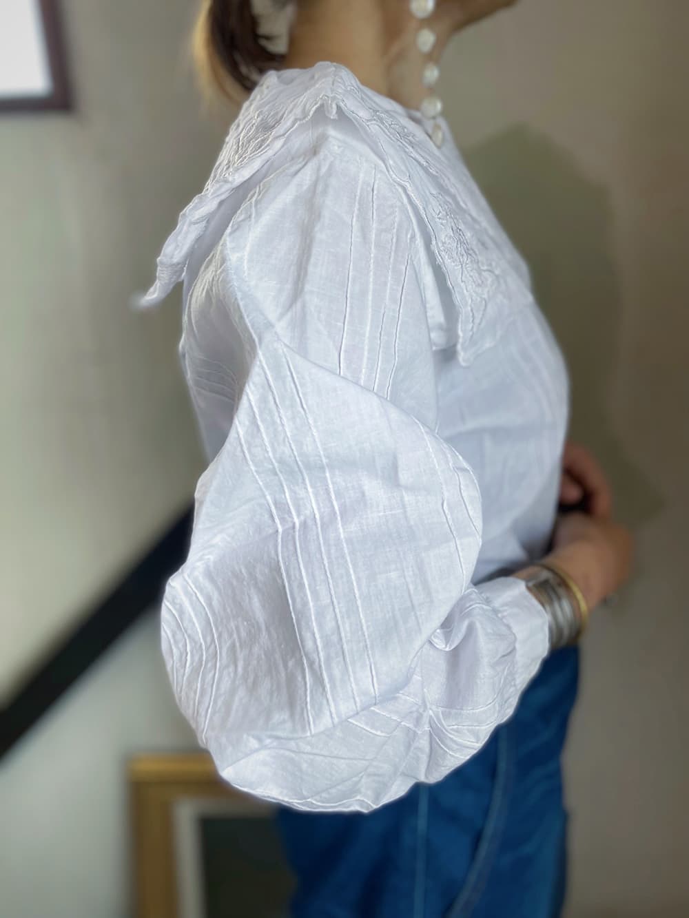 ヴィンテージセーラーカラーブラウスvintageblouse