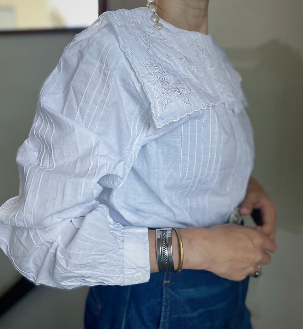 ヴィンテージセーラーカラーブラウスvintageblouse