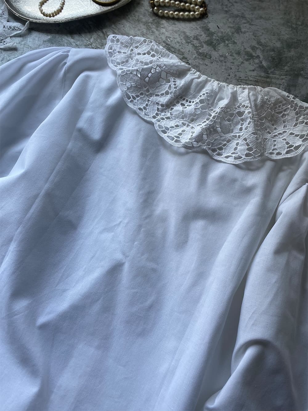 オーストリアヴィンテージレースブラウスアンティークブラウス