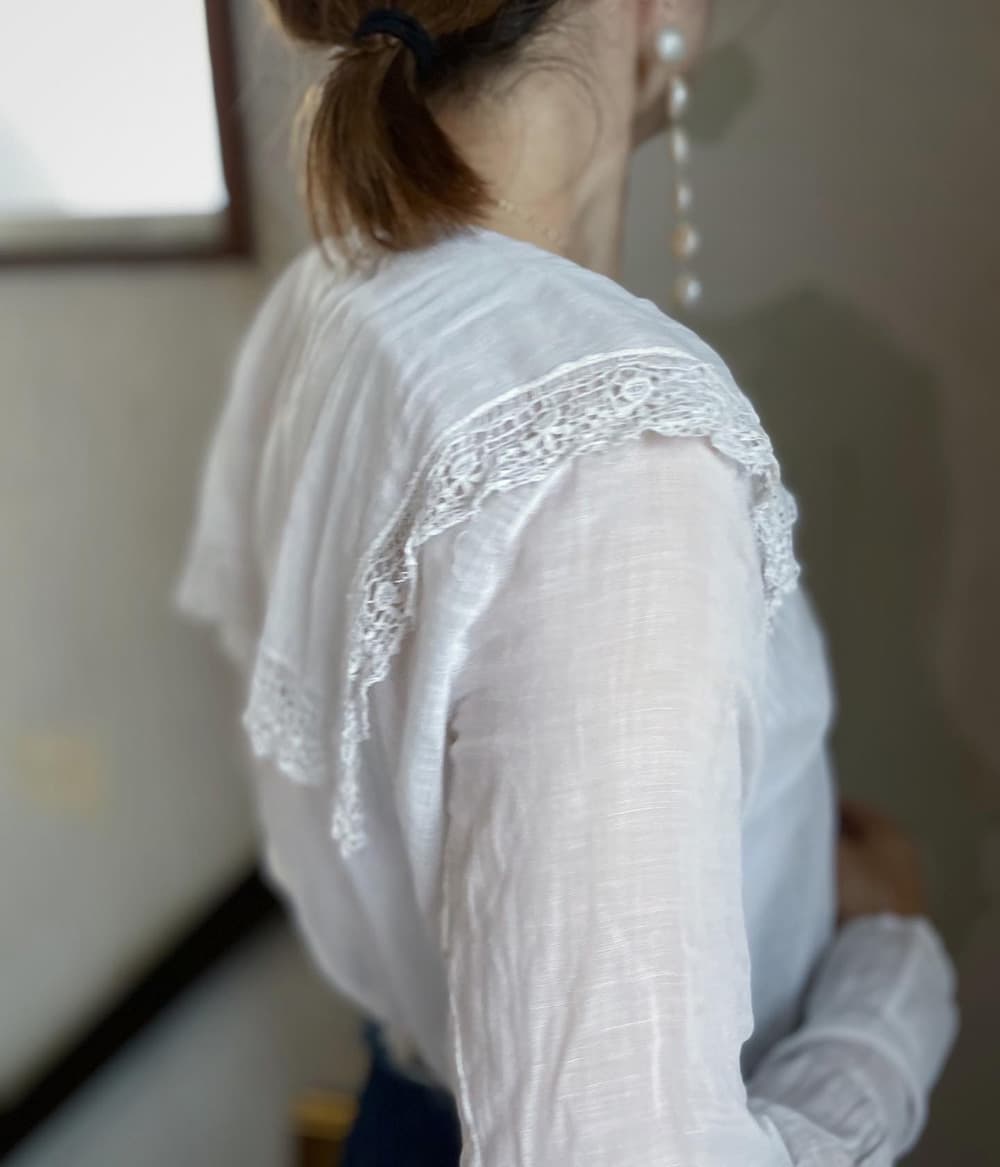 アンティークセーラーカラーブラウスAntiquesailorcollarblouse