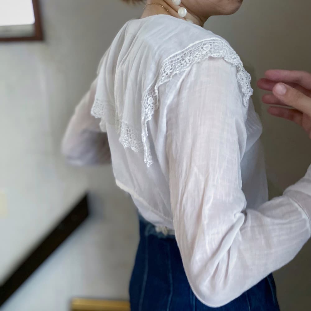 アンティークセーラーカラーブラウスAntiquesailorcollarblouse