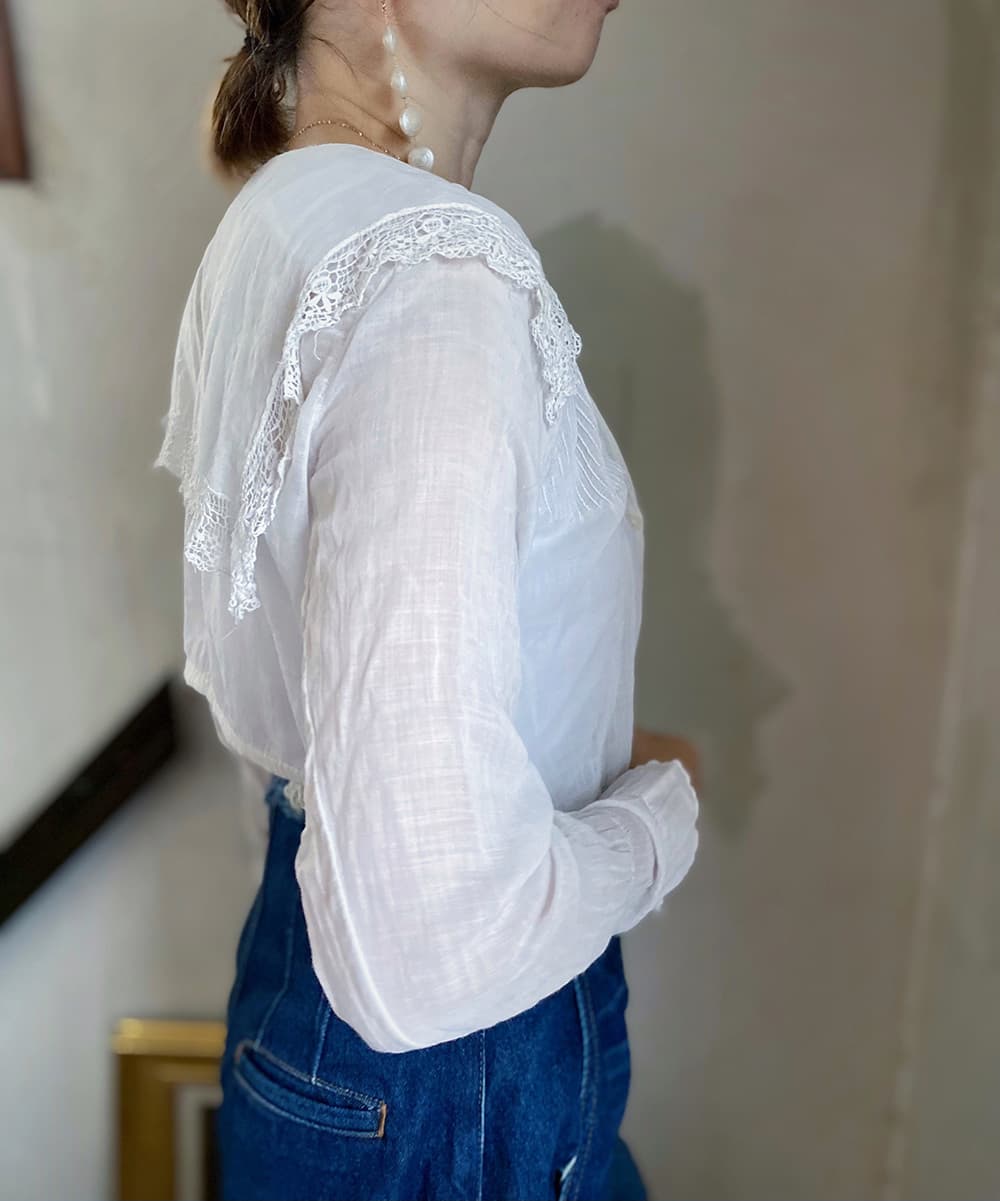 アンティークセーラーカラーブラウスAntiquesailorcollarblouse