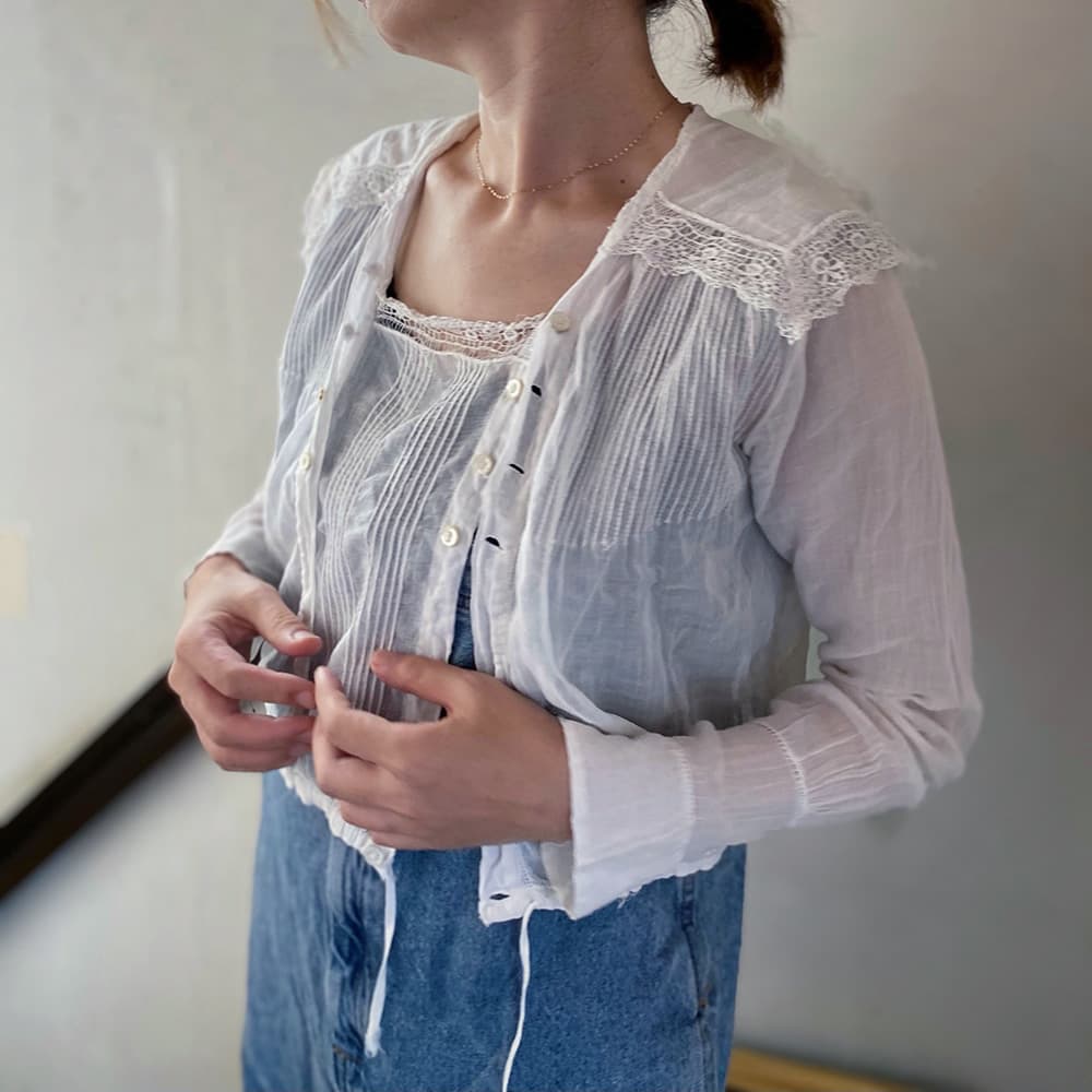 アンティークセーラーカラーブラウスAntiquesailorcollarblouse