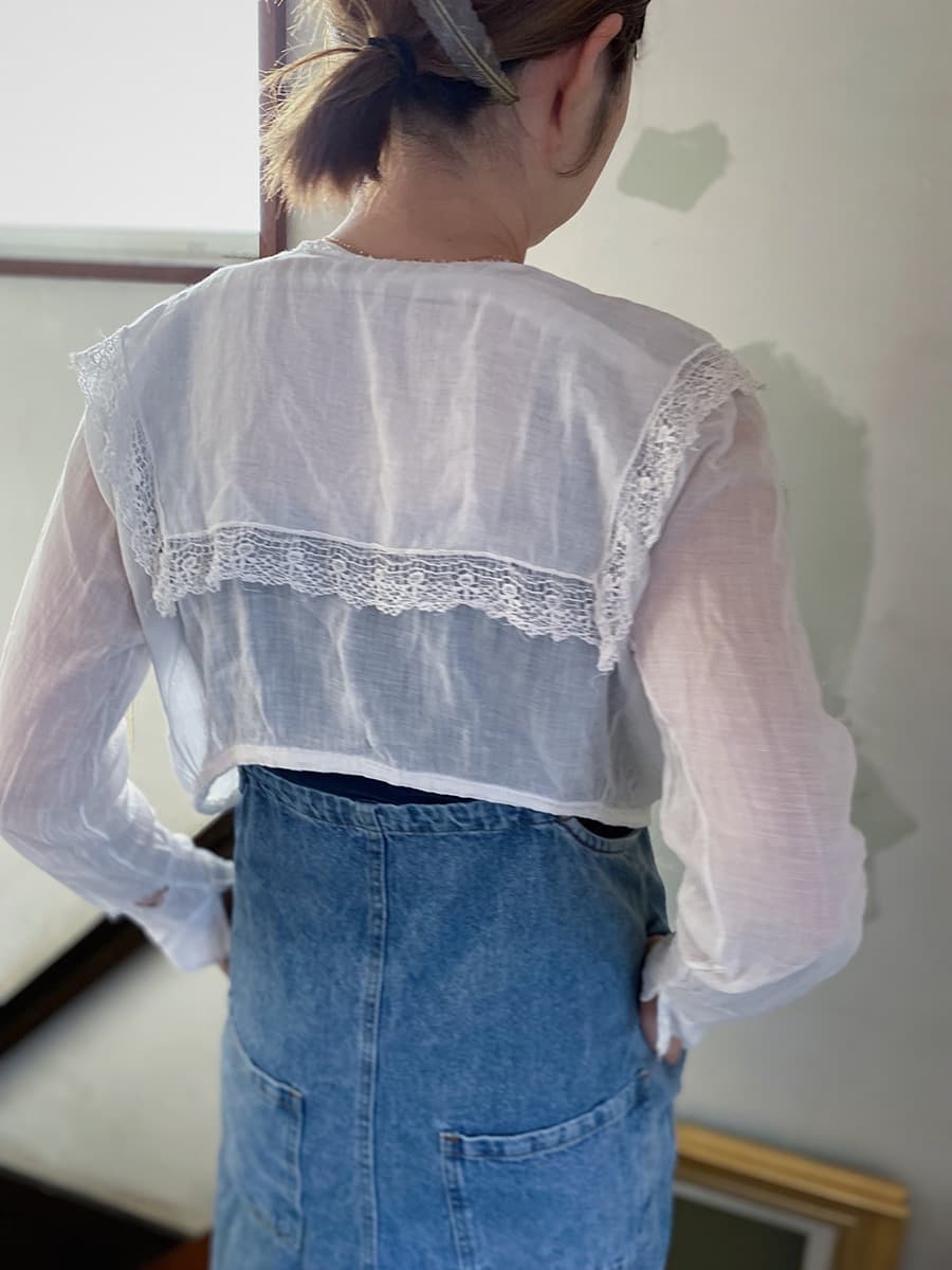 アンティークセーラーカラーブラウスAntiquesailorcollarblouse