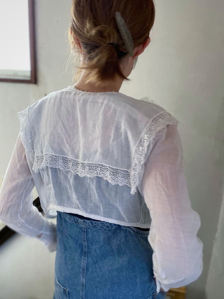 アンティークセーラーカラーブラウスAntiquesailorcollarblouse