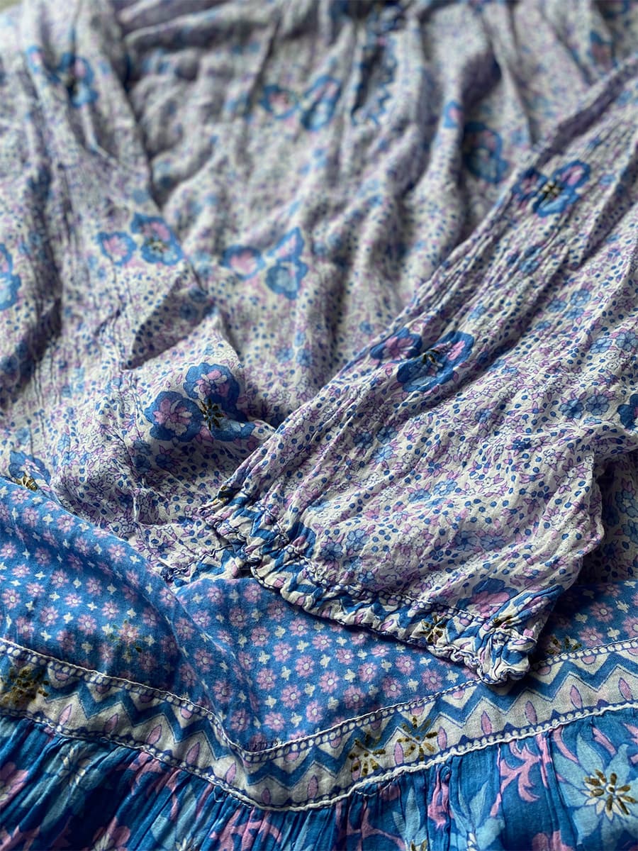 ヴィンテージインド綿ワンピースvintageindiancottondress