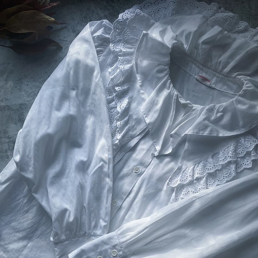 オーストリアヴィンテージレースブラウス