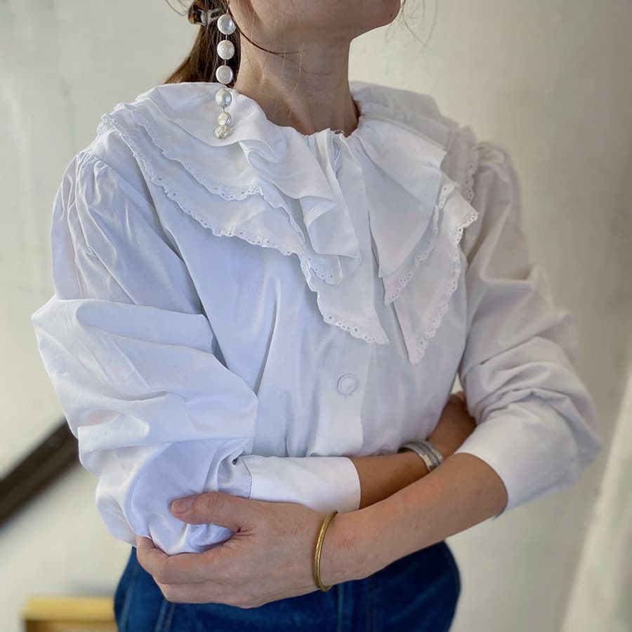 オーストリアヴィンテージレースブラウス