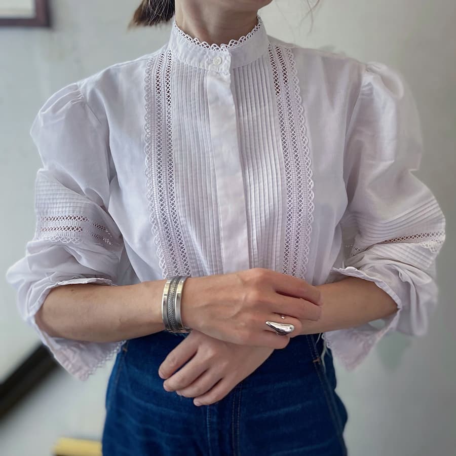 オーストリアヴィンテージレースブラウス