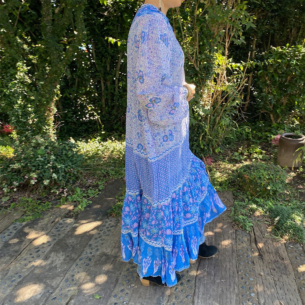 ヴィンテージインド綿ワンピースvintageindiancottondress